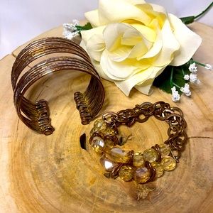 2/$14💖 2 Bronze Colored Bracelets